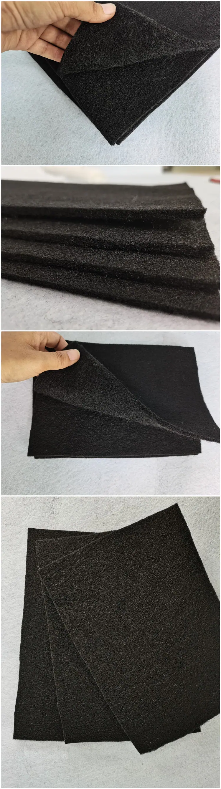 黑色针棉细节