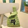Bolso de Punto para Mujer Bolso Dopamina Pequeño Bolso para Teléfono Móvil Bolso Tote Bolso de Punto Moda Dibujos Animados Bolso de Mano de Punto