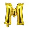 Globo de película de aluminio para letras de 16 pulgadas transfronterizo A-Z dorado plateado oro rosa globo de papel de aluminio decoración de fiesta de boda