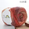 Hilo de Lana Arcoíris para Tejer, Hilo Suave para Bufanda Chal Femenina, Hilo para Tejer DIY, Hilo Degradado