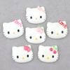 Materiales Bricolaje Hello Kitty Kt Accesorios para el Cabello Pinzas para el Cabello Pegamento Crema Funda para Teléfono Accesorios de Resina Accesorios de Cabeza de Gato Bricolaje Al por Mayor