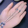 Collar de Topacio Natural con Excelente Claridad y Fuego, Piedra Desnuda Tamaño 4*6mm, Finamente Elaborado en Plata 925