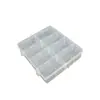 Caja de Almacenamiento de Plástico Transparente Pp con Doble Botón, Caja para Empaque y Organización de Componentes, Tarjetas de Joyería, Accesorios para Herramientas de Ferretería