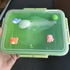 Contenedor rectangular de plástico para alimentos para refrigerador, congelador y despensa, con tapón de orificio de aire, apto para microondas y lonchera hermética