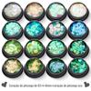 Cross-border Magic Color Misto Verde Coração Vazio Love Nail Art Sequins Ultra-fino Laser Flash Flash Diamond Powder Nail Art Acessórios