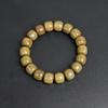 Pulsera de Cuentas de Sándalo Verde Auténtico de Estilo Antiguo para Hombre, Cuentas de Oración, Pulsera de Madera de Sándalo para Estudiantes, Pulsera de Madera para Mujer