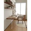 Escritorio de Esquina de Madera Maciza de Pino para Dormitorio en Casa, Escritorio de Computadora en Forma de L 7, Escritorio de Esquina, Escritorio de Escritura para Estudiantes