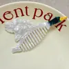 Novo Pente de Acetato com Desenho de Animal Divertido Pássaro Fofo Lagosta Pente de Cabelo Pente de Bolso Portátil Acessório de Cabelo