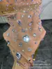 Nuevo Vestido Largo de Malla con Estampado de Pedrería de Comercio Exterior con Tirantes Sexy Europeo y Americano para Fiesta de Gala Alfombra Roja Formal