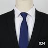 Gravata de Zíper 8cm para Vestido de Negócios Homens Noivo Casamento Listra Azul Gravata Preguiçosa Gravata Profissional Atacado