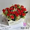 Flores Artificiales, Bonsái de Rosas Pequeñas Estilo Pastoral, Flores Artificiales Suministradas Directamente por Fabricantes, Adornos Creativos para Decoración del Hogar, Plantas Artificiales en Maceta