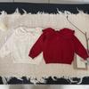Suéter de Punto Otoño para Bebé Niña Cutemily con Cuello Volante, Suéter Base Delgado de Cuello Redondo Hueco, El Más Fácil de Combinar