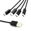 Cable de carga USB múltiple tipo C de 50 cm, cable de carga tipo C cuatro en uno