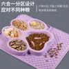 Novo Suprimento Pet Transfronteiriço Prato de Comida Lenta Ventosa Tapete de Lamber Tapete de Farejar Prato Anti-engasgo para Cães Tapete de Silicone para Lamber Pet