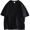 Camiseta de Manga Corta Cielo Estrellado Estilo Americano Holgada Aliento de Bebé Nuevo 2025 Top Casual Camisa Base de Verano Diseño de Moda