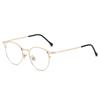 Gafas Ojo de Gato, Anti Luz Azul, Antirradiación, Adecuadas para Ver Teléfonos Móviles y Computadoras, con Lentes Graduados, Montura de Metal, Gafas de Moda 2105