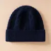 Sombrero de Invierno Cálido y Engrosado 100% Cachemira Pura Sombrero de Lana para Mujer Sombrero Tejido para Ciclismo al Aire Libre a Prueba de Frío con Protección para las Orejas