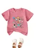 Amazon eBay sitio independiente moda casual unisex ropa infantil espacio planeta astronauta cuello redondo manga corta