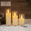Vela LED Recargable 220V con Oscilación Digital, Luz Ambiental Romántica Cálida Creativa para Boda, Bar, Fiesta