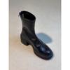 En stock y entrega rápida ~ botas martin para mujer otoño e invierno punta redonda tacón grueso que alarga el pie pequeño estilo retro botines