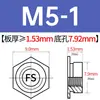Tuercas de inserción embutidas de acero inoxidable F-M2/M2.5/M3/M4/M5/M6-1/2/3/4/5 Suministro Directo