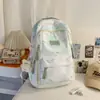 Mochila Escolar Simple de Nuevo Estilo Transfronteriza para Estudiantes de Secundaria, Mochila Estética de Alto Valor Estilo Ins para Niñas, Mochila de Viaje Coreana de Nicho