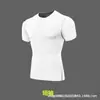 Conjunto de Roupa Esportiva para Fitness Secagem Rápida Leggings de Compressão Masculino Top de Manga Curta para Verão Corrida Treinamento Basquete Camada Base de Compressão Shorts