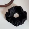 Elástico de Cabelo Elegante Estilo Francês com Flor em Botão Plissada, Prendedor de Cabelo Simples de Alta Moda, Novo Acessório de Cabelo