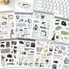 8 Adesivos Criativos com Tema de Fim de Semana para Capas de Celular DIY, Garrafas de Água, Malas, Materiais de Journaling e Decoração de Laptop