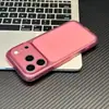 Sensación como de nube, ventana de visualización grande, adecuada para funda de teléfono Apple 17, funda protectora versátil de color sólido semitransparente macaron para iPhone 18