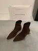 Botines blancos estilo francés para mujer, nueva colección otoño/invierno 2026, punta fina, elásticos, ajustados, versátiles y favorecedores, parecidos a las botas Martin