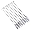 Escova para Canudo Escova de Limpeza Escova para Frestas Tubo de Aço Inoxidável Plástico Tubo de Silicone Escova de Cerdas Pequenas Nylon Furo Interno Escova para Bico de Chaleira