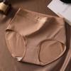 Roupa íntima feminina algodão algodão antibacteriano no entrepernas cintura alta abdômen respirável 2024 novo shorts triângulo para meninas estilo Maillard