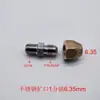 Conector de Tubería Expandido de Acero Inoxidable 304, Conector de Tubería de Cobre Expandido, Terminal Recto Expandido con Rosca Exterior, Conector de Cobre
