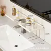 Prateleira para Gabinete de Banheiro Prateleira Organizadora Simples para Pia de Banheiro Produtos de Maquiagem Produtos de Skincare