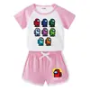 Traje Nuevo para Niños 2023 Ropa de Verano para Niños Pantalones Cortos para Bebé Camiseta de Manga Corta Pantalones Cortos Deportivos Casuales Conjunto de Dos Piezas Moderno