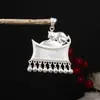 Estilo Étnico Guizhou Colgante de Plata Miao DIY Accesorios Étnicos Miao Base Vacía Placa Base Joyería Artesanal de Minorías Étnicas Set de Estilo Largo