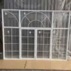 Janelas pequenas feitas sob medida para casas de autoconstrução, de correr internas, de abrir francesas retrô, decoração de janela falsa minimalista, creme