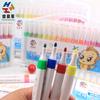 Nova caneta marcadora super fácil de lavar triângulo pólo lavável caneta aquarela criativa crianças caneta colorida terno caneta marcadora por atacado