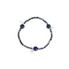 Pulsera tejida a mano de cristal con forma de hoja, pulsera vintage personalizada de nicho, joyería simple y elegante, venta al por mayor desde el fabricante