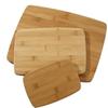 Cozinha de bambu tábua de cortar tábua de cortar jogo de três peças produtos de bambu produtos de cozinha de bambu mesa de corte de bambu conjunto de papel colorido