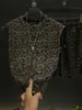 Verano 2026 Nuevo Más Vendido Estampado de Leopardo Lentejuelas Rasgados Sin Mangas para Hombre Lujo Gama Alta Shorts Conjunto Casual de Moda