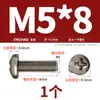 Tornillos de Titanio Puro Estándar Nacional Ta2 Pernos Cruzados de Cabeza Plana de Aleación de Titanio Tornillos de Cabeza Redonda Clavos de Máquina M2M2.5M3M4M5Mm