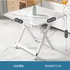 Mesa pequeña, mesa plegable, mesa de comedor, hogar, apartamento, casa de alquiler simple, puesto portátil al aire libre, mesa de comedor cuadrada