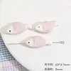 Contas Cerâmicas Criativas de Peixe Pequeno Pintadas à Mão Contas de Cordão Artesanais Contas Soltas Pulseiras Brincos Pingentes DIY Acessórios para Joias