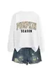 Amazon eBay sitio independiente casual cómoda elegante temporada de calabaza sudadera floral de calabaza para mujer