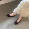 Zapatos de Ballet con Lazo para Mujer 2026 Primavera Otoño Retro Suela Suave Zapatos Franceses Simples Punta Redonda Fondo Plano Zapatos de Abuela Mocasines