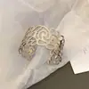 Pulseira Irregular Côncava Retrô Europeia e Americana, Pulseira com Design Exagerado Personalizado, Pulseira Elegante Simples e da Moda Nicho
