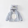 Chamarra de Felpa para Bebé Otoño e Invierno Ropa para Bebés Sudadera Infantil Niños y Niñas Abrigo de Algodón Prenda Superior con Capucha Ropa de Invierno