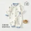 Enterizo infantil de otoño, Clase A, mameluco de bebé 100% algodón, sin costuras, manga larga, diseño de caricaturas, unisex, apto para bebés, para usar en interiores